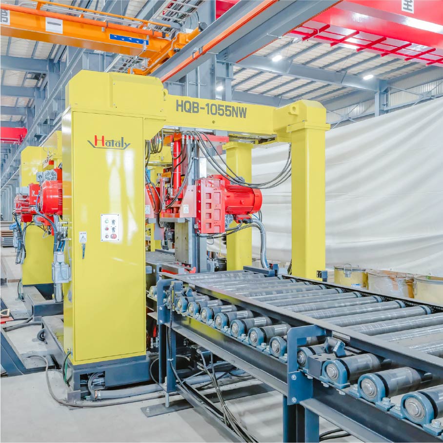 H型鋼開先加⼯機 ハタリー HQB-1055NW