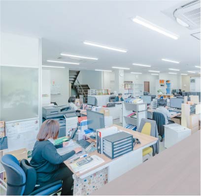 吉田工場　事務所内観