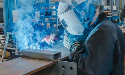 鉄骨梁加工 写真